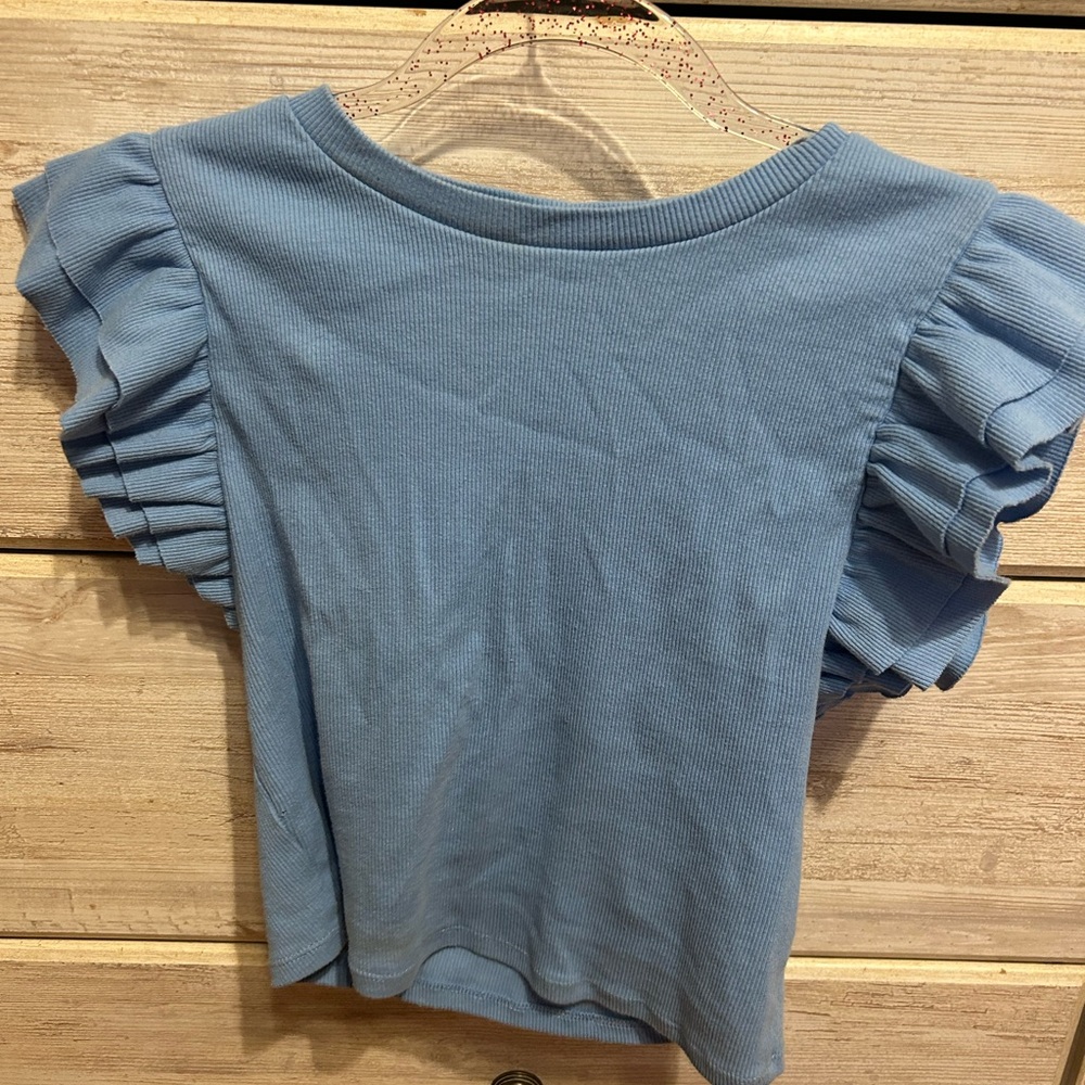 light blue zara dress up top